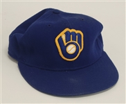 Paul Molitor c. 1982-84 Milwaukee Brewers Game Used Hat w/ Dave Miedema LOA