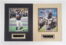 Lot of 2 John Randle Autographed & Matted 8x10 Photos Beckett