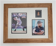 Kirby Puckett Autographed & Framed "Kirby Puckett Weekend" Postcard Display w/ Beckett LOA