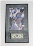 Joe Mauer Autographed & Framed Dollar Bill Display w/ Beckett LOA