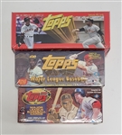 Lot of (3) Factory Sealed 1997, 1998, & 2000 Topps Baseball Complete Sets