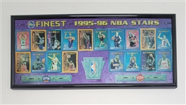 1995-96 Topps Finest NBA Stars Framed Promotion Display