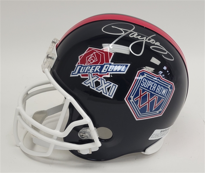 Lawrence Taylor Autographed New York Giants Full Size Super Bowl Replica Helmet