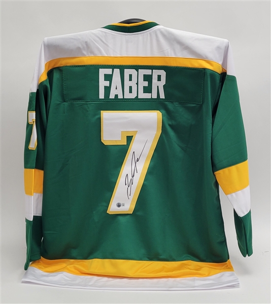 Brock Faber Autographed Custom Jersey Beckett