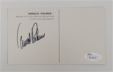 Arnold Palmer Autographed Postcard JSA