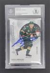 Kirill Kaprizov Autographed 2020-21 SP Rookie Authentic Rookie Card LE #1229/2299 Beckett Slabbed