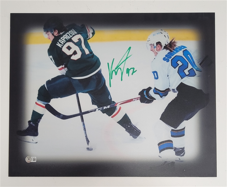 Kirill Kaprizov Autographed Minnesota Wild 16x20 Metal Print Beckett