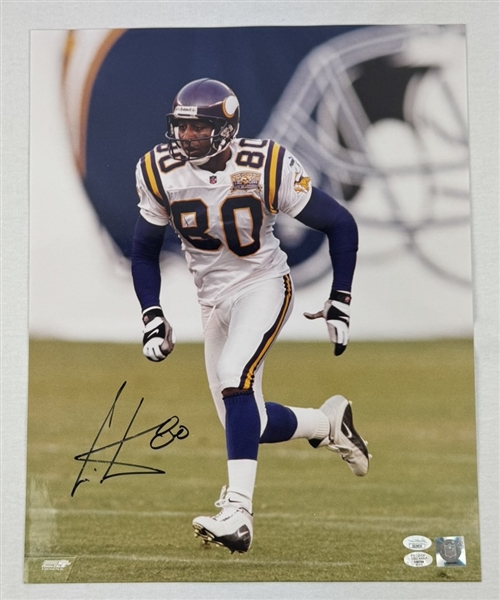 Cris Carter Autographed 16x20 Photo JSA