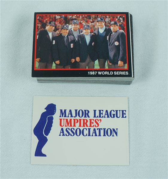 Inaugural 1st Year 1988 MLB Umpire Card Set