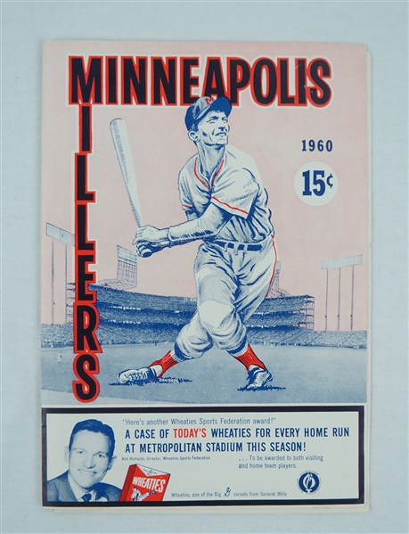 Minneapolis Millers 1960 Program