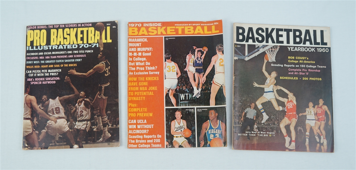 Vintage Lot of 3 Basketball Magazines