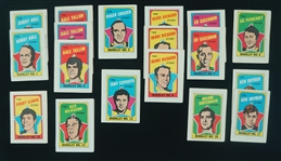 1971-72 NHL Collection of 18 Booklets w/ Bobby Hull