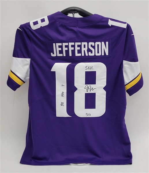 Justin Jefferson Autographed & Multi-Inscribed Minnesota Vikings Nike On-Field Jersey Beckett