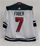 Brock Faber Autographed & Multi-Inscribed Minnesota Wild Jersey Beckett