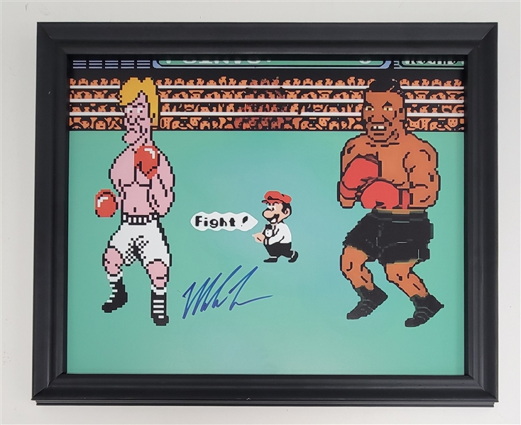 Mike Tyson Autographed & Framed 16x20 Metal Print Beckett