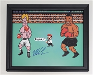 Mike Tyson Autographed & Framed 16x20 Metal Print Beckett