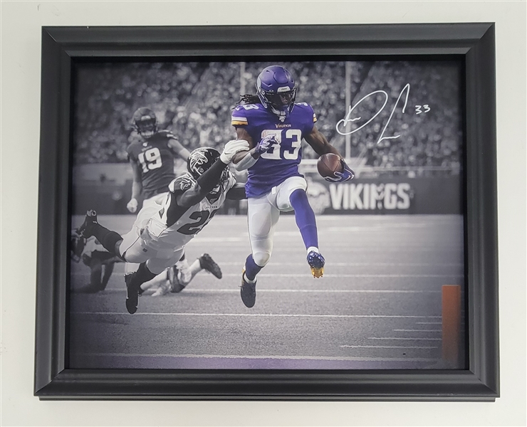 Dalvin Cook Autographed & Framed 16x20 Metal Print