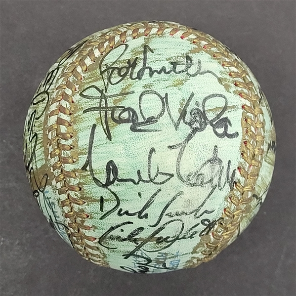 1991 Minnesota Twins Team Signed Painted Baseball w/ Beckett LOA