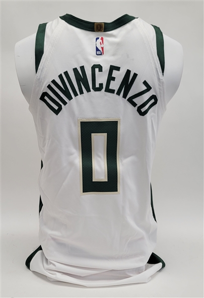 Donte DiVincenzo 2020-21 Milwaukee Bucks Game Used Jersey Worn on 3/4/21 w/ MeiGray LOA