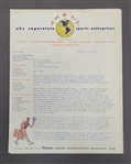 Abe Saperstein Signed 1960 Harlem Globetrotters Letter to Sid Hartman w/ JSA LOA