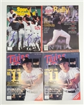 Lot of 4 Minnesota Twins Autographed Magazines JSA