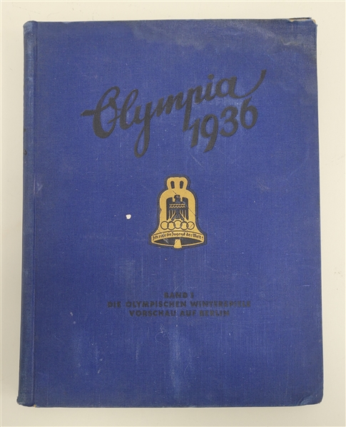 1936 German Olympic Book w/ Photos of Athletes