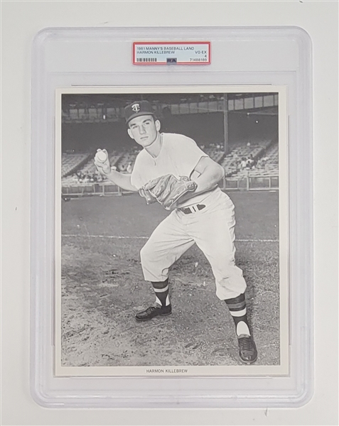 Harmon Killebrew 1961 Mannys Baseball Land 8x10 Photo PSA 4