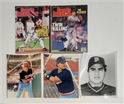 Lot of 5 Minnesota Twins Autographed Photos & Sports Illustrated Magazines