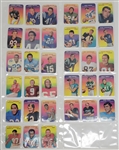 1970 Topps Super Glossy Football Complete Set of 33