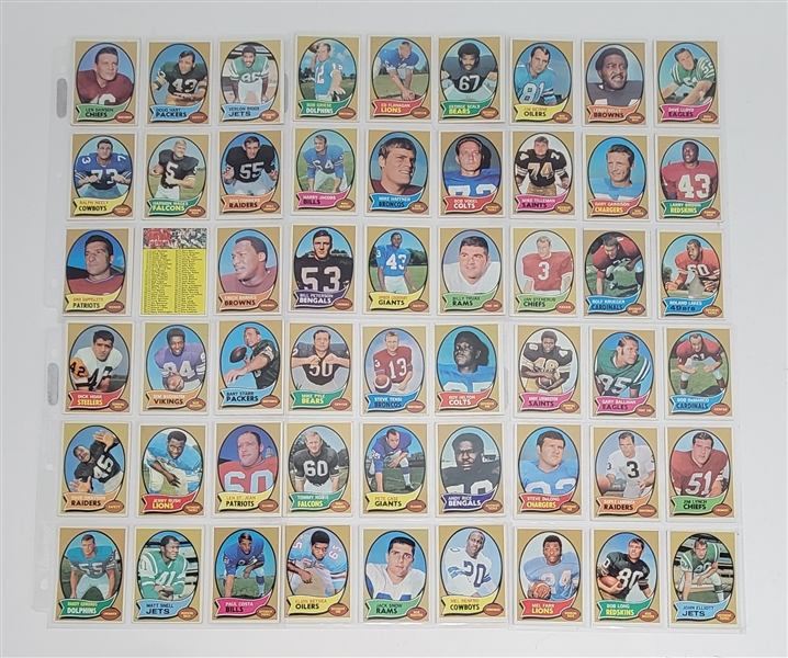 1970 Topps Football Complete Set