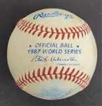 Rare 1987 World Series Game Used Baseball