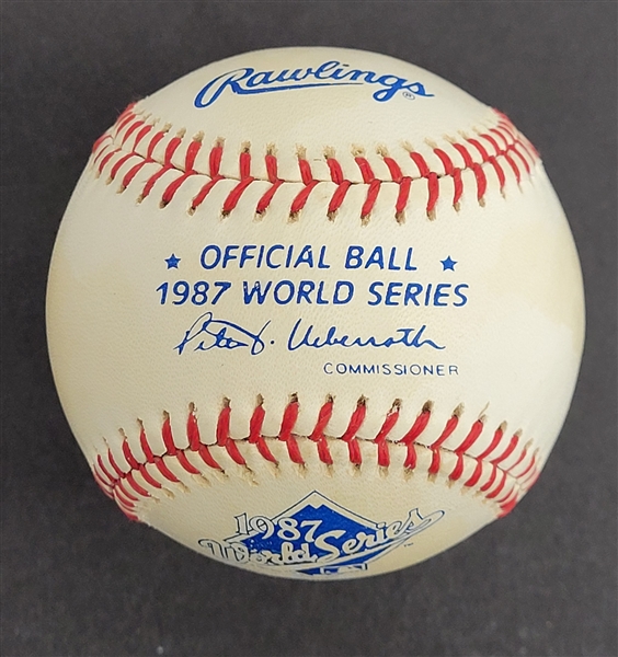 Rare 1987 World Series Game Used Baseball