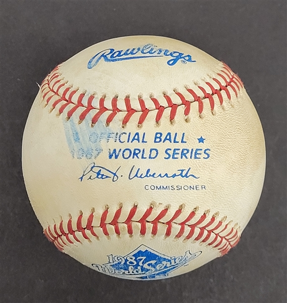 Rare 1987 World Series Game Used Baseball