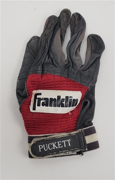 Kirby Puckett Minnesota Twins Game Used Batting Glove