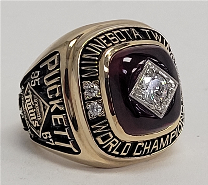 Kirby Puckett Minnesota Twins 1991 World Series Championship 10K Gold Ring 