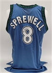 Latrell Sprewell 2001-02 Minnesota Timberwolves Game Issued & Autographed Jersey JSA