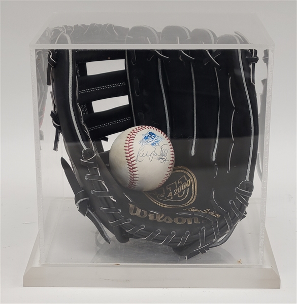 Kirby Puckett Professional Model Glove & Autographed 1987 World Series Baseball w/ JSA LOA