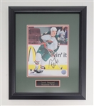 Derek Boogaard Autographed & Framed 8x10 Photo w/ Beckett LOA