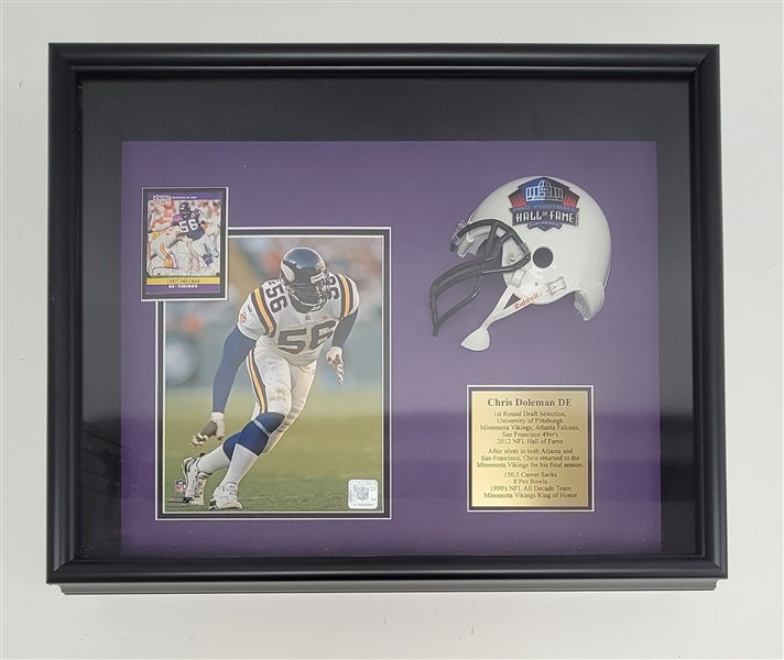 Chris Doleman Autographed & Framed Card Display