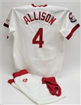 Bob Allison Game Used Cracker Jack Old Timers Full Uniform