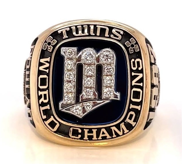 Pohlad 1987 Minnesota Twins World Series Champions 10K Gold & Diamond Ring