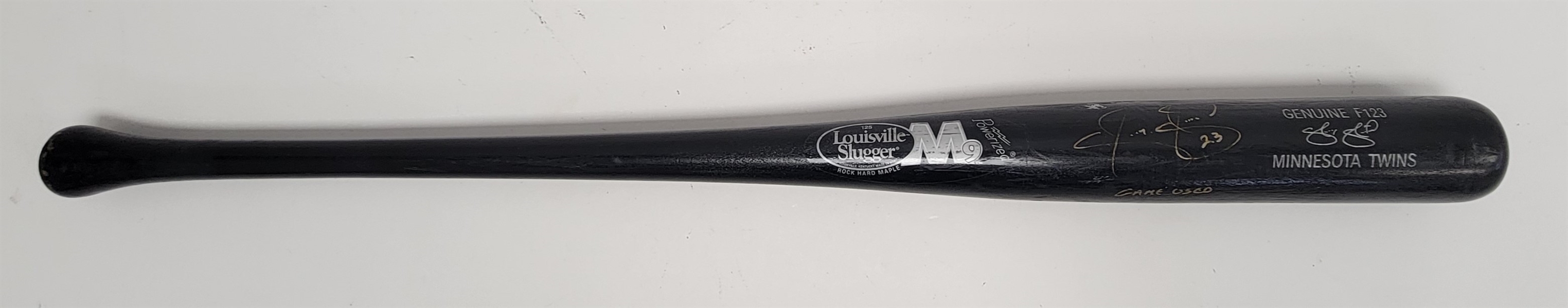 Shannon Stewart Minnesota Twins Game Used & Autographed Bat