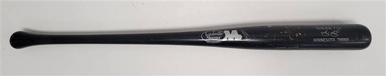 Shannon Stewart Minnesota Twins Game Used & Autographed Bat