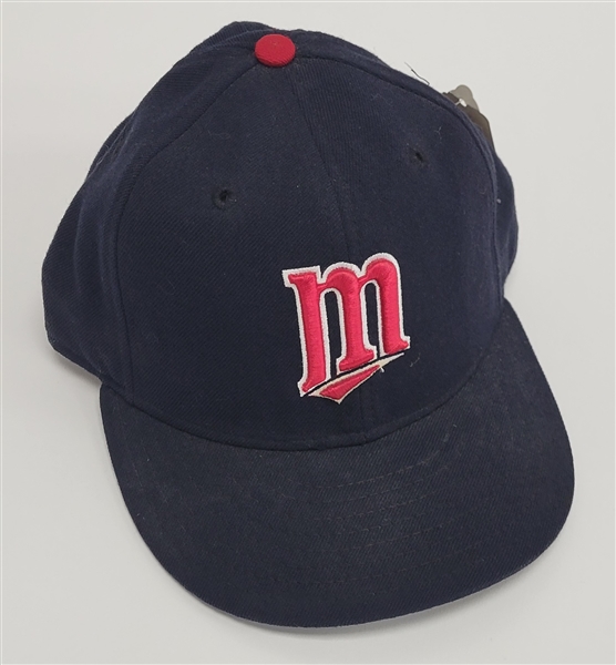 Rich Robertson 1997 Minnesota Twins Game Used Hat w/ Twins LOA