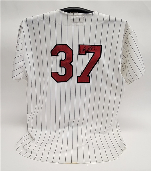 Scott Stahoviak 1995 Minnesota Twins Game Used & Autographed Jersey