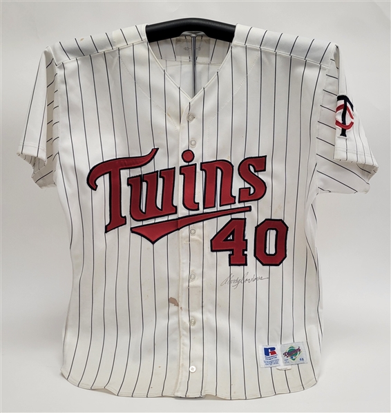 Marty Cordova 1996 Minnesota Twins Game Used & Autographed Jersey