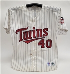 Marty Cordova 1996 Minnesota Twins Game Used & Autographed Jersey