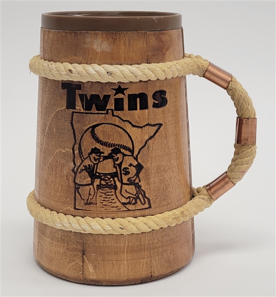 Vintage Wooden Minnesota Twins Mug