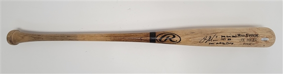 Joe Mauer 2006 Minnesota Twins Game Used & Autographed Bat From Batting Title Year