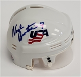 Neal Broten Autographed Team USA Mini Helmet